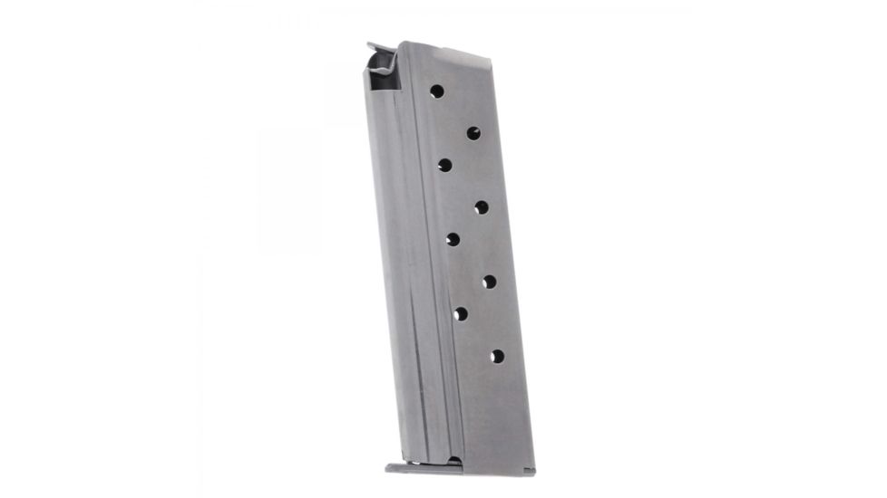Metalform 1911 Govt/Commander Magazine, 9mm - Front Rib Style, Flat Follower, Welded Base, S/S, M19119FR9SWB