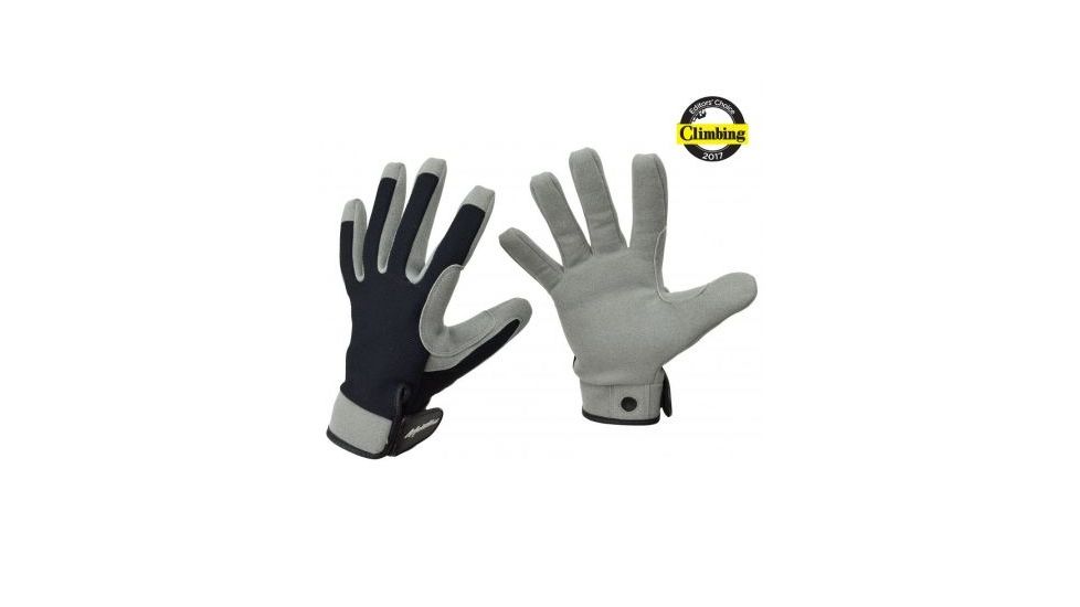 Metolius Belay Slave Glove-Black/Gray-X-Small