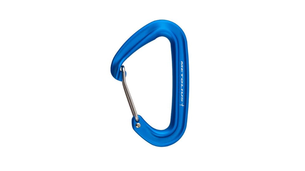 Metolius Bravo II Wiregate Carabiners, Blue, BRWR002.02