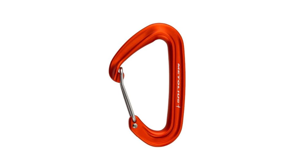 Metolius Bravo II Wiregate Carabiners, Orange, BRWR002.04
