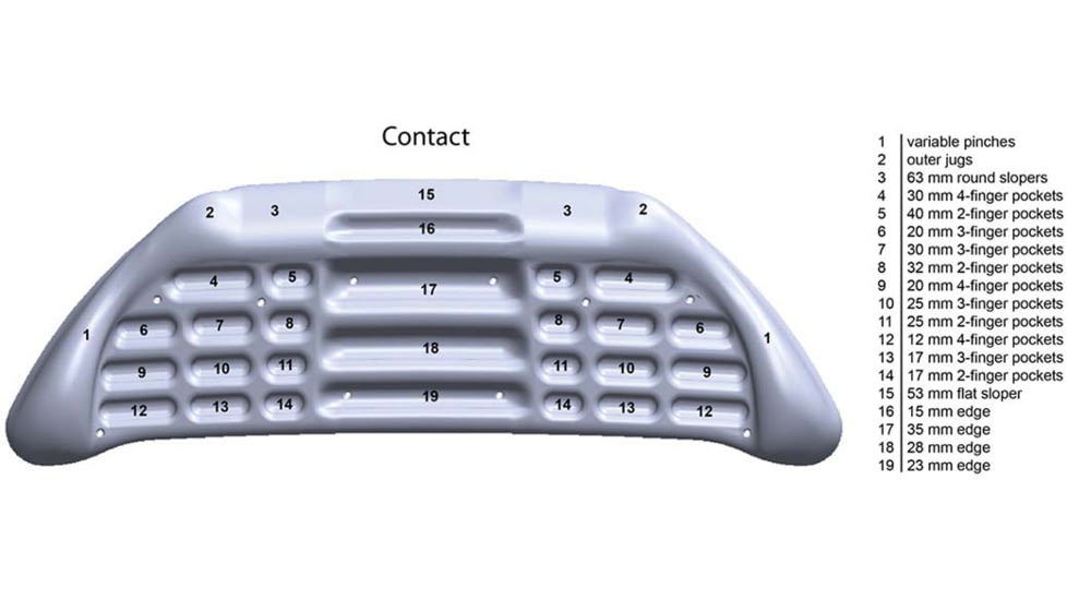 Metolius Contact Training Board, Black/White Swirl, CONT001.01
