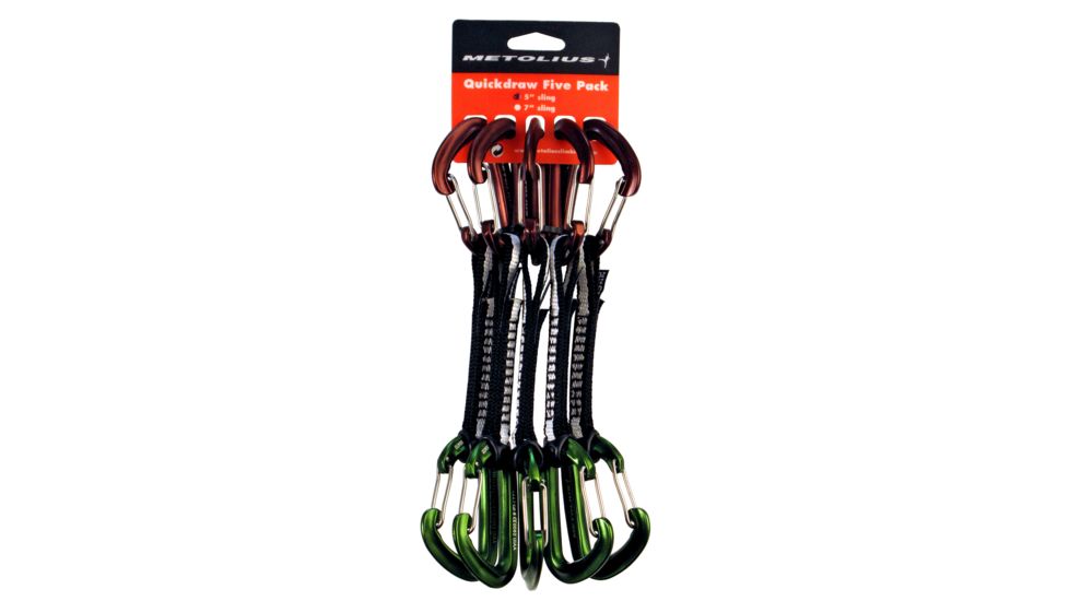 Metolius FS Mini Wiregate Quickdraw - 5 pk-5 in