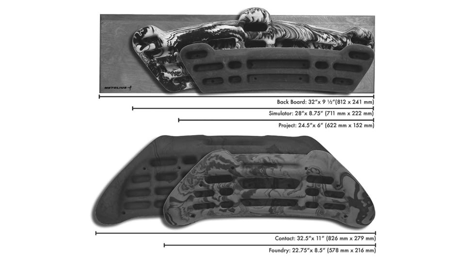 Metolius Project Training Board, Black/ White Swirl, PROJ001.01