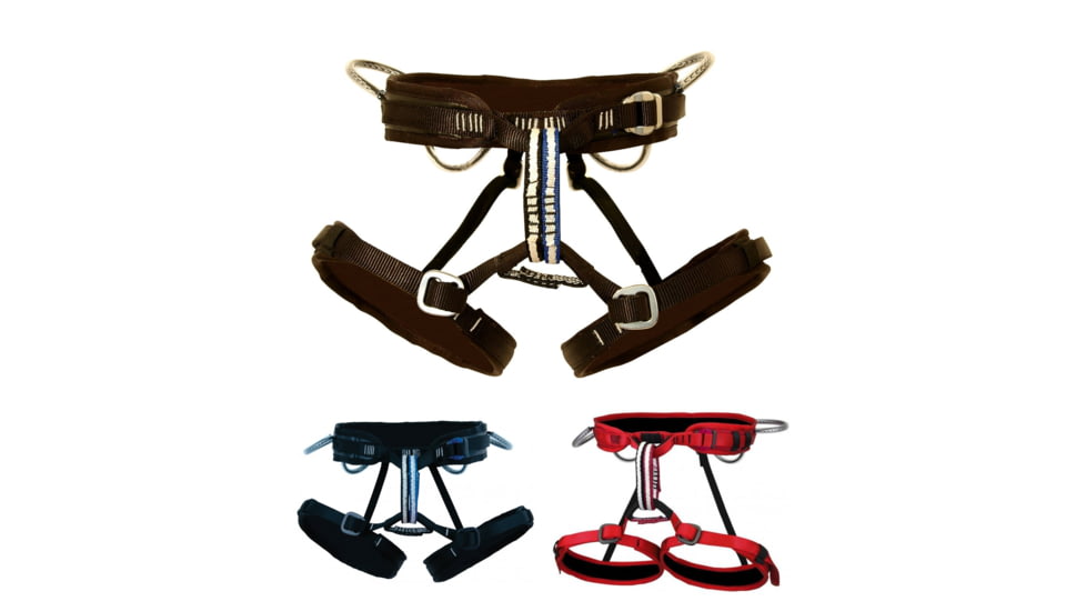 Metolius Safe Tech Trad Harness, Black, Blue, Red