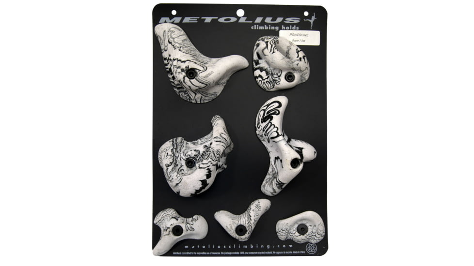 Metolius Super 7 Climbing Holds Set-Powerline