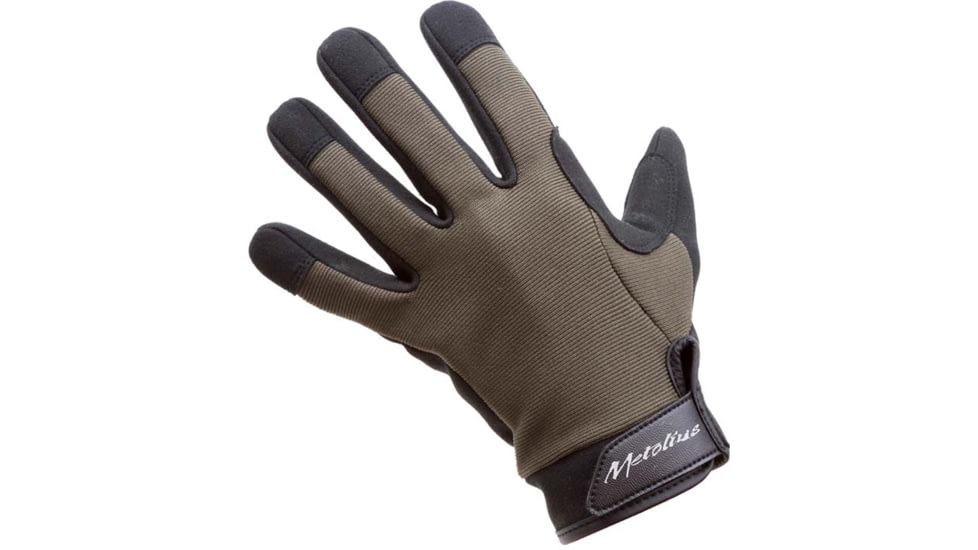 Metolius 3/4 Talon Belay Glove, Gray/Olive, Medium, TALO008
