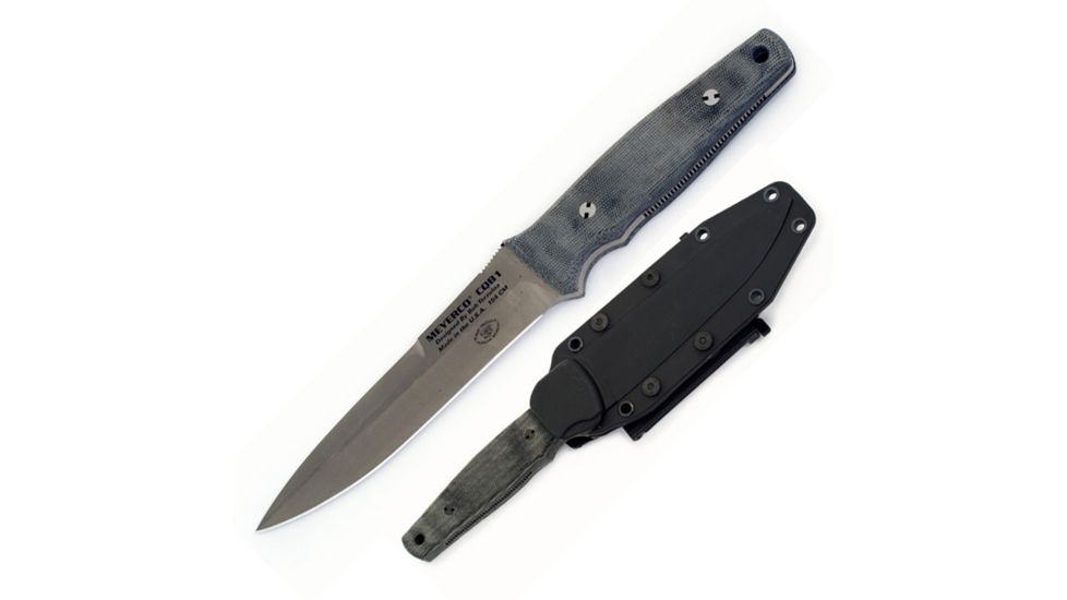 Meyerco Bob T Custom Fixed Blade Knife, Plain MY-MFBTFB1H