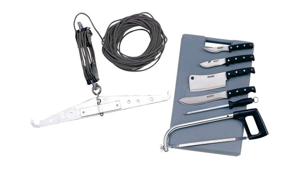 Meyerco Game Cleaning Set w/Gambrel &amp; Hoist MY-MADPCAB