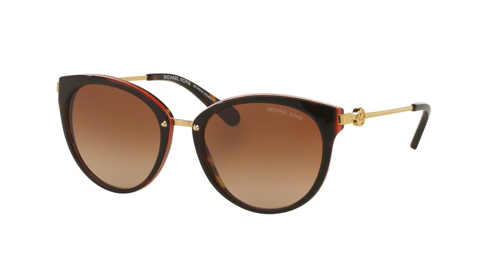 Michael Kors ABELA III MK6040 Progressive Prescription Sunglasses MK6040-313013-55 - Lens Diameter 55 mm, Frame Color Tortoise/Orange