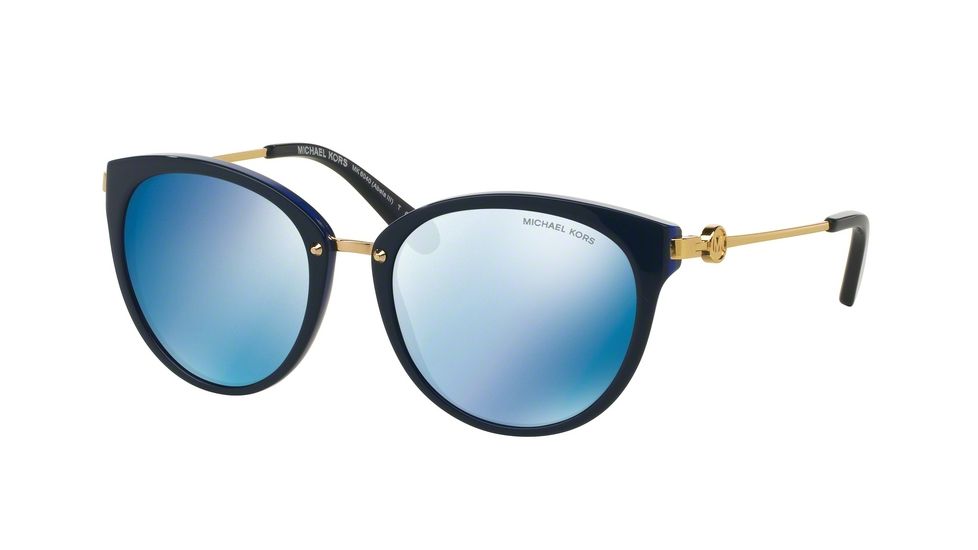 Michael Kors ABELA III MK6040 Progressive Prescription Sunglasses MK6040-313455-55 - Lens Diameter 55 mm, Frame Color Navy/cobalt
