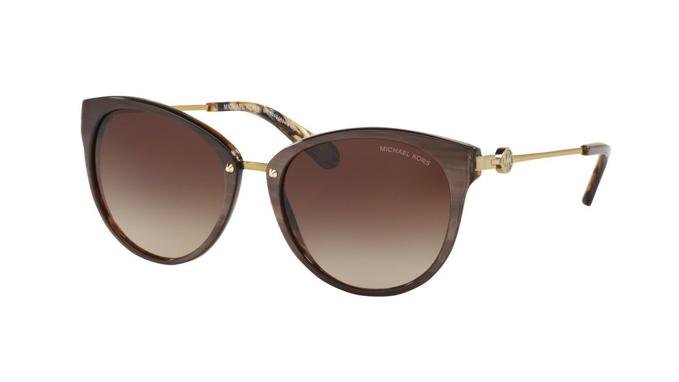 Michael Kors ABELA III MK6040 Progressive Prescription Sunglasses, 55mm, Bronze Horn, MK6040-321213-55-PRO