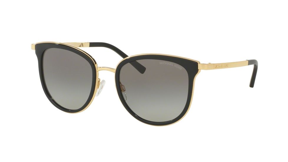 Michael Kors ADRIANNA I MK1010 Progressive Prescription Sunglasses MK1010-110011-54 - Lens Diameter 54 mm, Frame Color Black/Gold