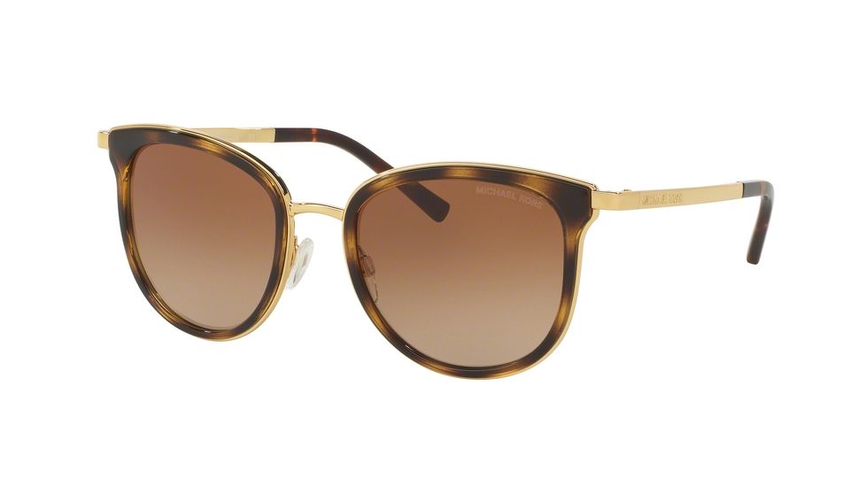 Michael Kors ADRIANNA I MK1010 Progressive Prescription Sunglasses MK1010-110113-54 - Lens Diameter 54 mm, Frame Color Dk Tortoise/gold
