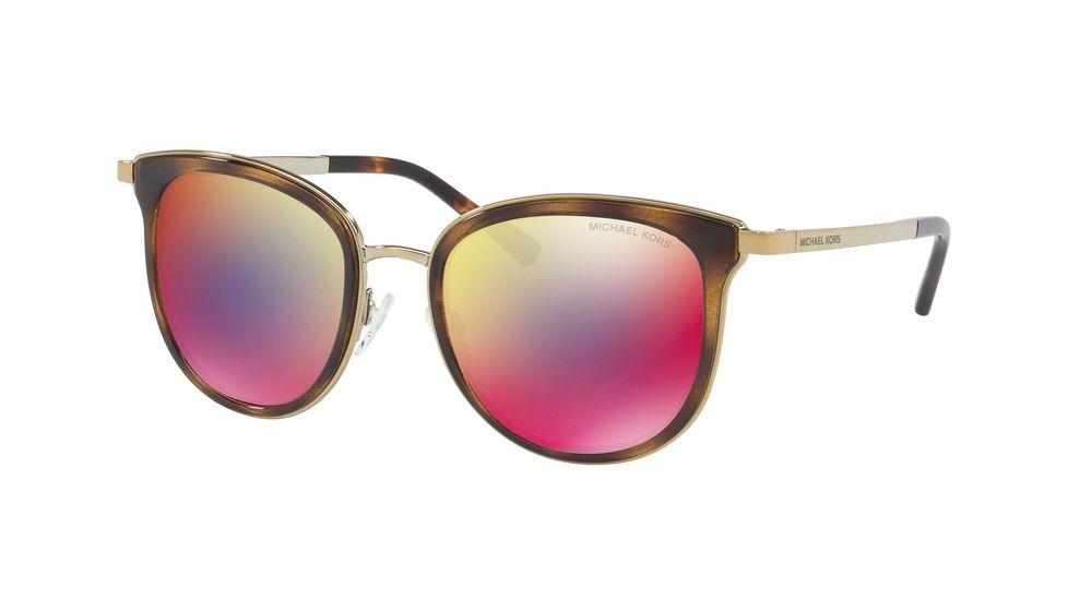 Michael Kors ADRIANNA I MK1010 Progressive Prescription Sunglasses MK1010-11016P-54 - Lens Diameter 54 mm, Frame Color Dark Tortoise/gold-tone