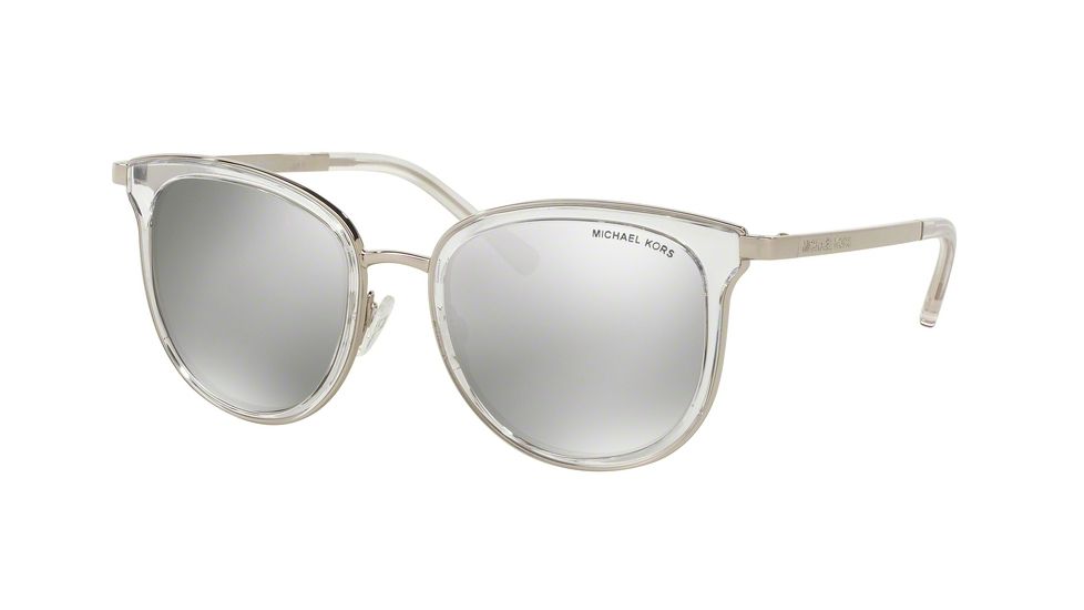 Michael Kors ADRIANNA I MK1010 Progressive Prescription Sunglasses MK1010-11026G-54 - Lens Diameter 54 mm, Frame Color Clear/silver