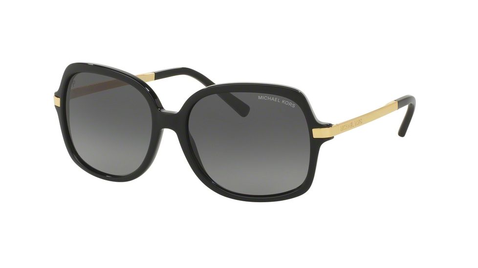 Michael Kors ADRIANNA II MK2024 Single Vision Prescription Sunglasses MK2024-3160T3-57 - Lens Diameter 57 mm, Frame Color Black/Gold
