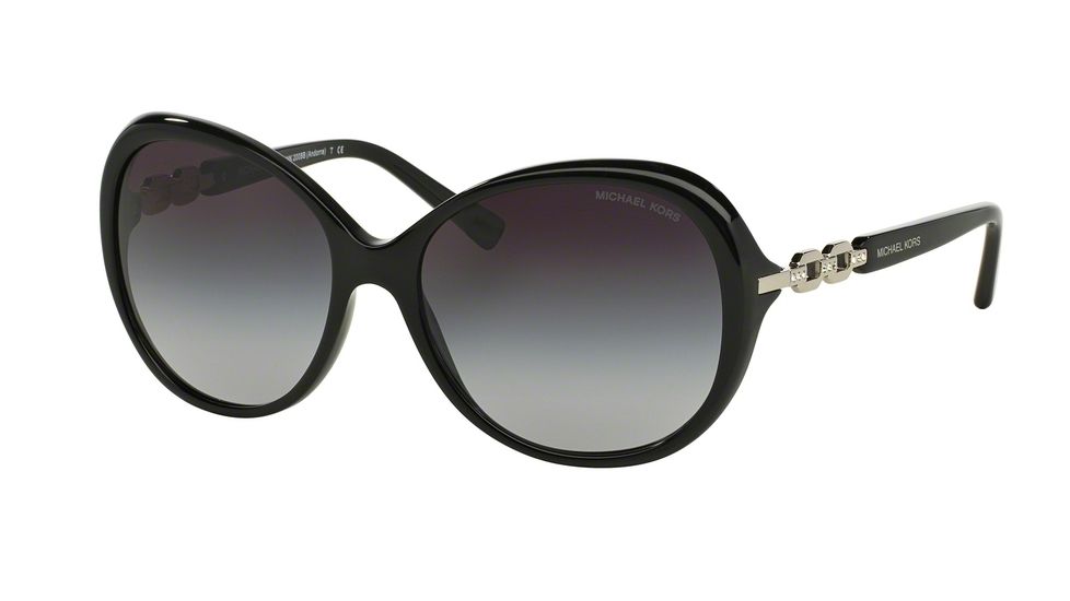 Michael Kors ANDORRA F MK2008BF Single Vision Prescription Sunglasses MK2008BF-300511-58 - Lens Diameter 58 mm, Frame Color Black