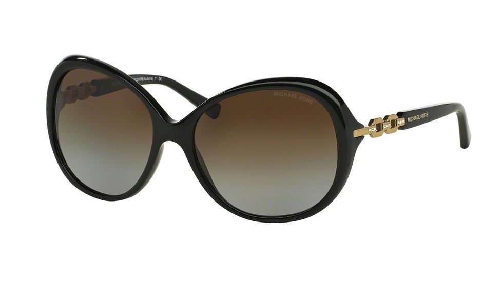 Michael Kors ANDORRA F MK2008BF Single Vision Prescription Sunglasses MK2008BF-3005T5-58 - Lens Diameter 58 mm, Frame Color Black