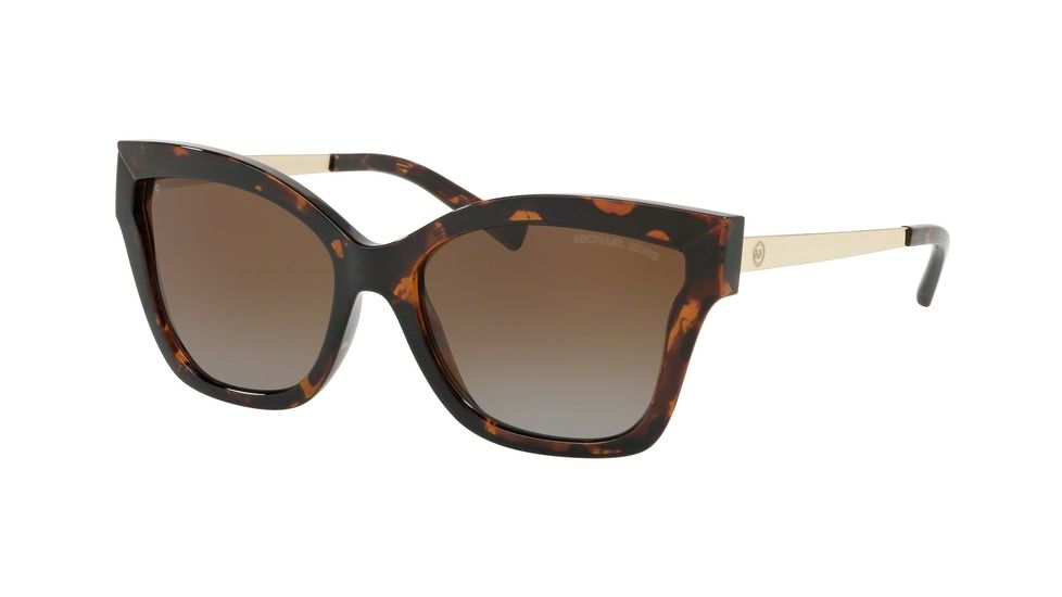 Michael Kors BARBADOS MK2072 Sunglasses 3333T5-56 - Dark Tortoise Injected Frame, Brown Gradient Polar Lenses