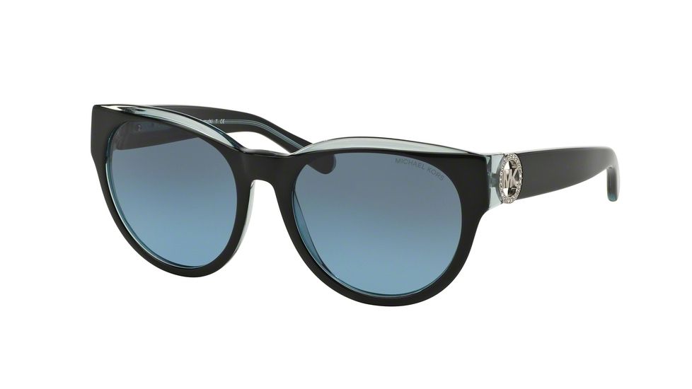 Michael Kors BERMUDA MK6001B Single Vision Prescription Sunglasses MK6001B-300117-54 - Lens Diameter 54 mm, Frame Color Black/Blue
