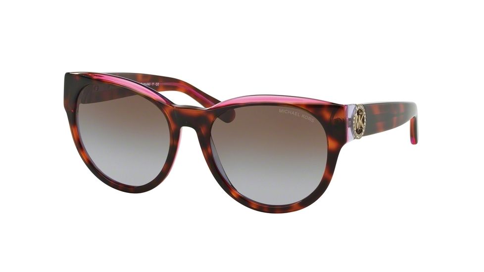 Michael Kors BERMUDA MK6001B Single Vision Prescription Sunglasses MK6001B-300368-54 - Lens Diameter 54 mm, Frame Color Tortoise/Pink/Purple
