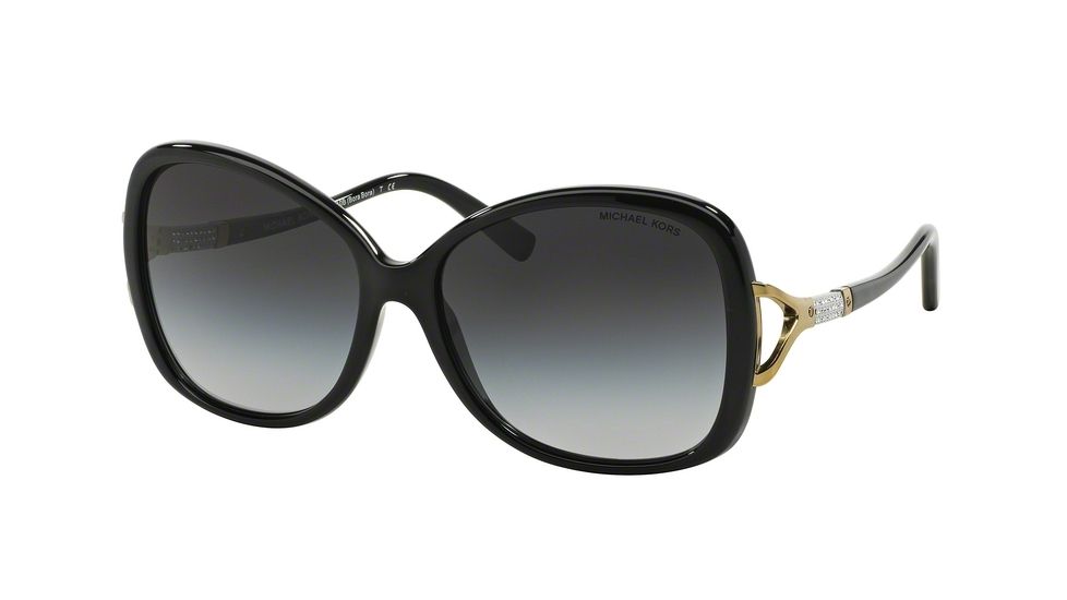 Michael Kors BORA BORA MK2010B Single Vision Prescription Sunglasses MK2010B-303611-60 - Lens Diameter 60 mm, Frame Color Black