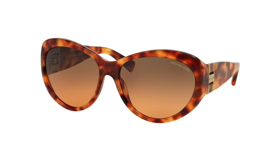 Michael Kors BRAZIL MK2002QM Single Vision Prescription Sunglasses MK2002QM-302795-60 - Lens Diameter 60 mm, Frame Color Red Tortoise