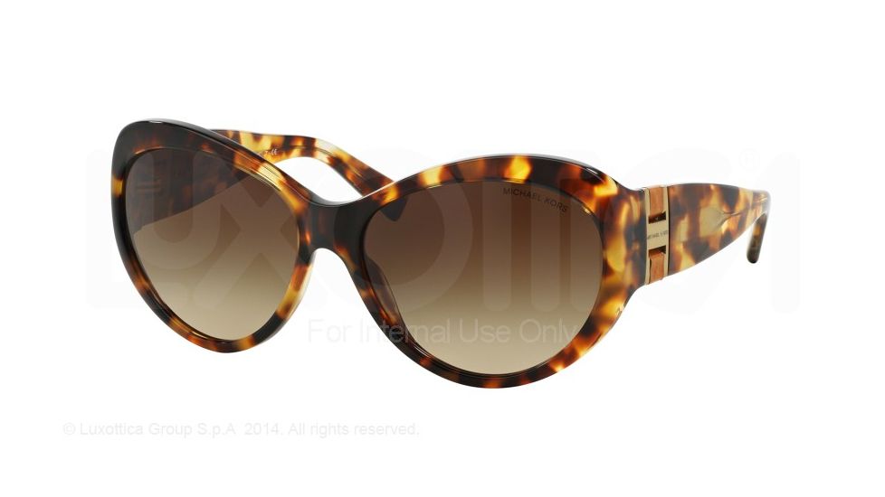 Michael Kors BRAZIL MK2002QM Single Vision Prescription Sunglasses MK2002QM-302813-60 - Lens Diameter 60 mm, Frame Color Jet Set Tortoise