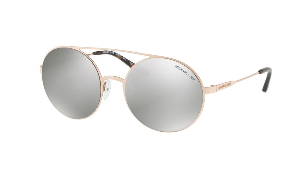 Michael Kors CABO MK1027 Progressive Prescription Sunglasses MK1027-11166G-55 - Lens Diameter 55 mm, Frame Color Rose Gold-tone