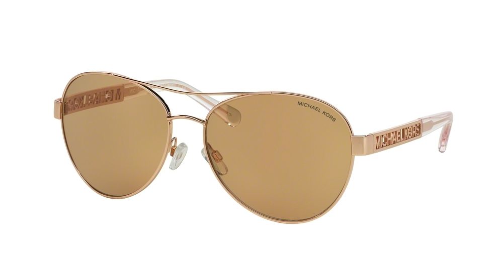 Michael Kors CAGLIARI MK5003 Progressive Prescription Sunglasses MK5003-1003R1-60 - Lens Diameter 60 mm, Frame Color Rose Gold