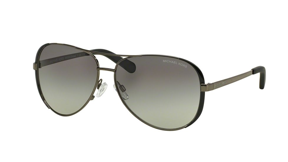 Michael Kors CHELSEA MK5004 Sunglasses 101311-59 - Gunmetal / Black Frame, Grey Gradient Lenses