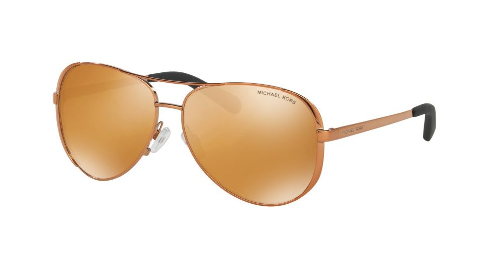 Michael Kors CHELSEA MK5004 Sunglasses 10915N-59 - Copper Frame, Orange Flash Lenses
