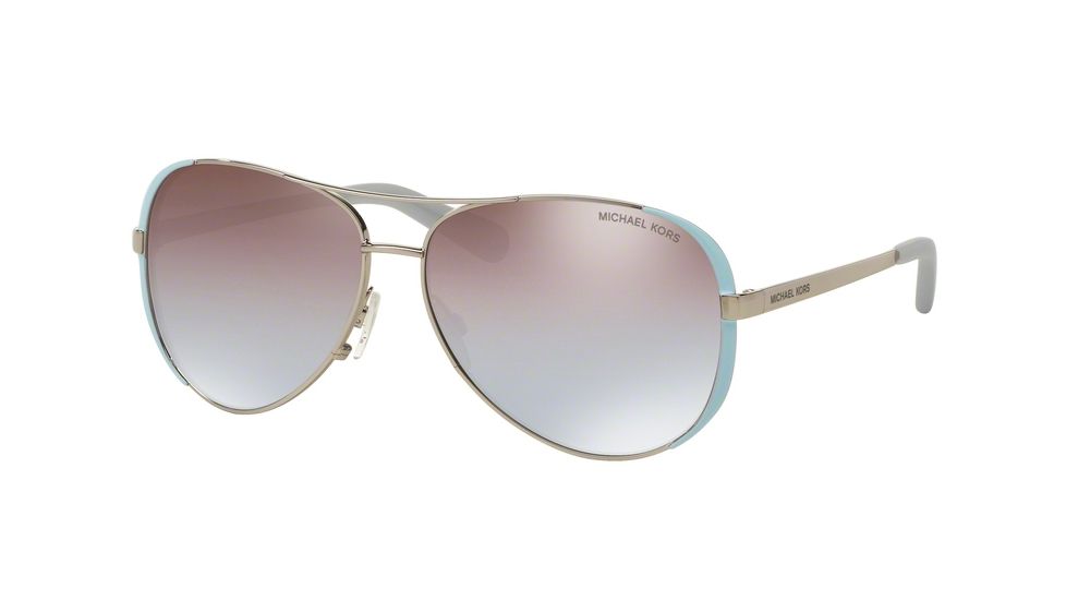 Michael Kors CHELSEA MK5004 Sunglasses 112494-59 - Periwinkle/silver Frame, Purple Silver Gradient Mirror Lenses