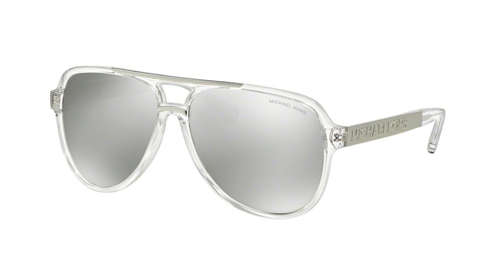 Michael Kors CLEMENTINE II MK6025 Sunglasses 30946G-60 - Clear/silver Frame, Silver Mirror Lenses