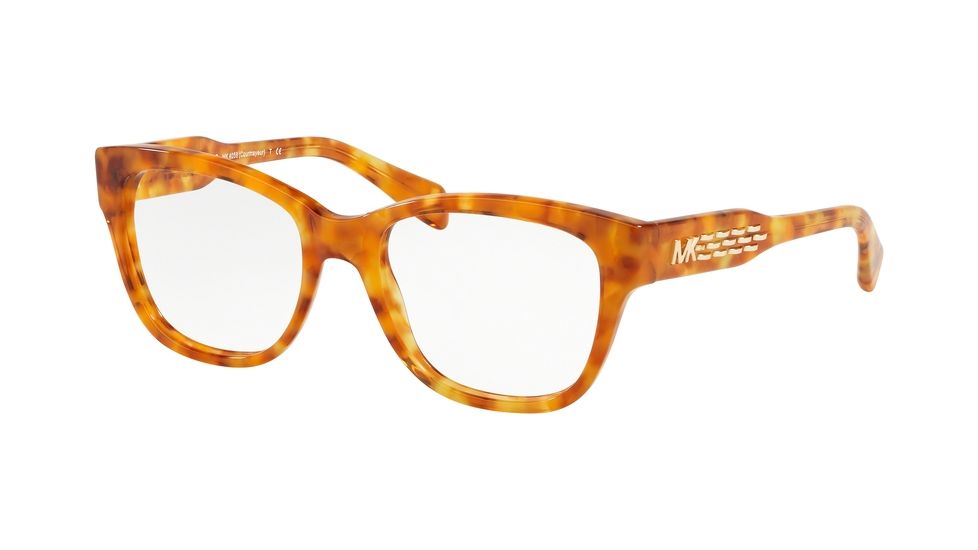 Michael Kors COURMAYEUR MK4059 Eyeglass Frames 3339-52 - Amber Tort Frame