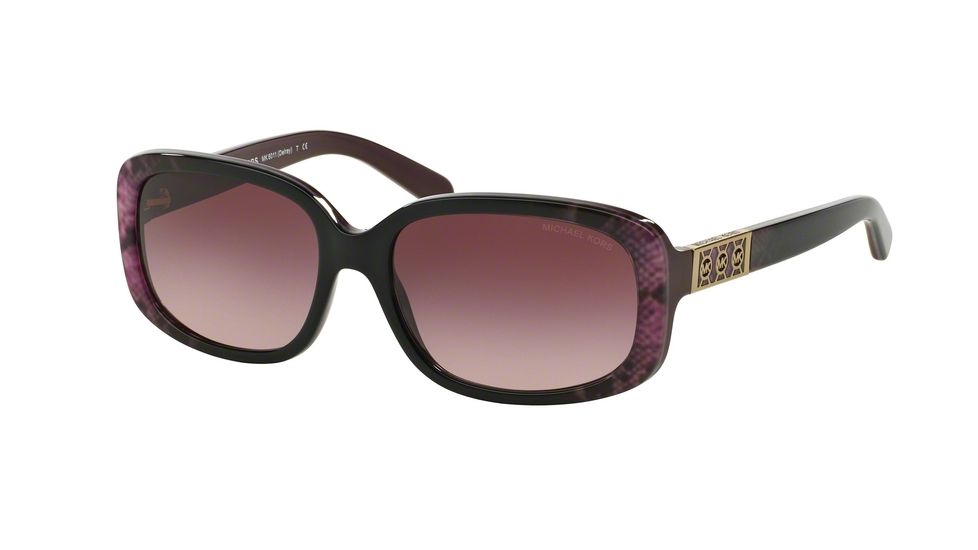 Michael Kors DELRAY MK6011 Progressive Prescription Sunglasses MK6011-30188H-56 - Lens Diameter 56 mm, Frame Color Pink Snake