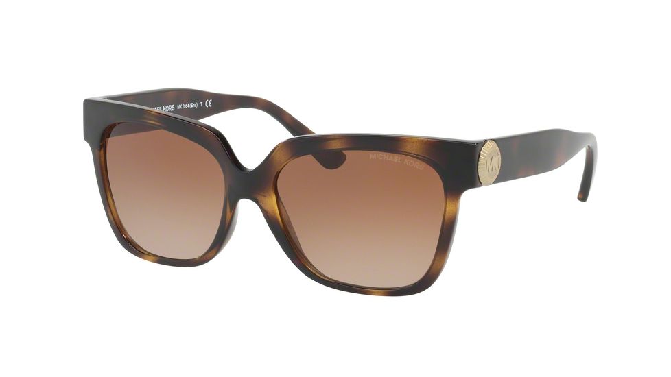 Michael Kors ENA MK2054 Single Vision Prescription Sunglasses MK2054-328513-55 - Lens Diameter 55 mm, Frame Color Dark Tortoise