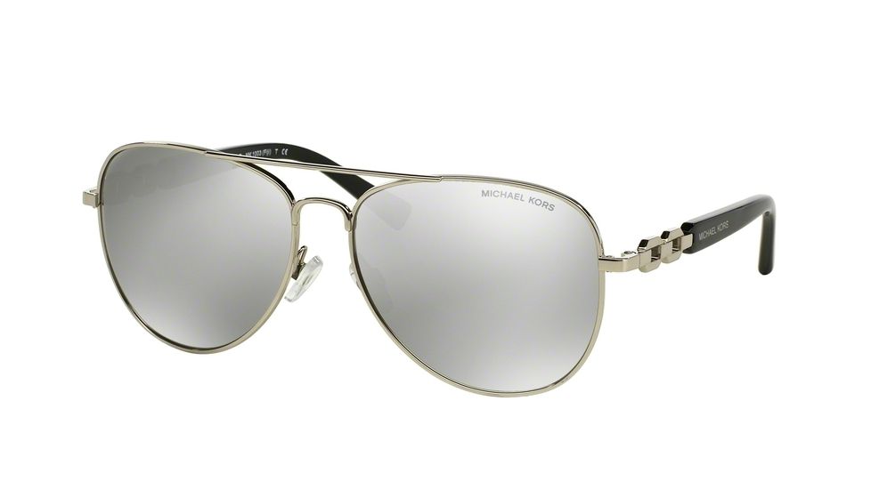 Michael Kors FIJI MK1003 Progressive Prescription Sunglasses MK1003-10016G-58 - Lens Diameter 58 mm, Frame Color Silver