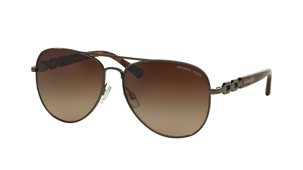 Michael Kors FIJI MK1003 Progressive Prescription Sunglasses MK1003-100213-58 - Lens Diameter 58 mm, Frame Color Gunmetal