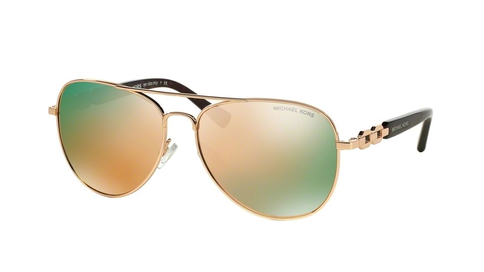 Michael Kors FIJI MK1003 Progressive Prescription Sunglasses MK1003-1003R5-58 - Lens Diameter 58 mm, Frame Color Rose Gold