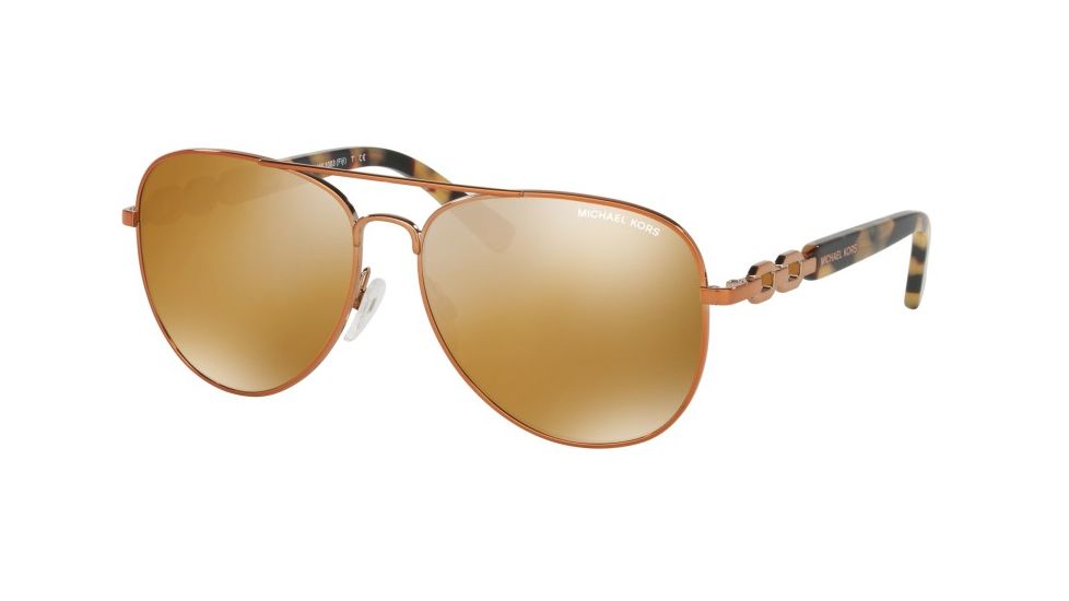 Michael Kors FIJI MK1003 Progressive Prescription Sunglasses MK1003-10915N-58 - Lens Diameter 58 mm, Frame Color Copper