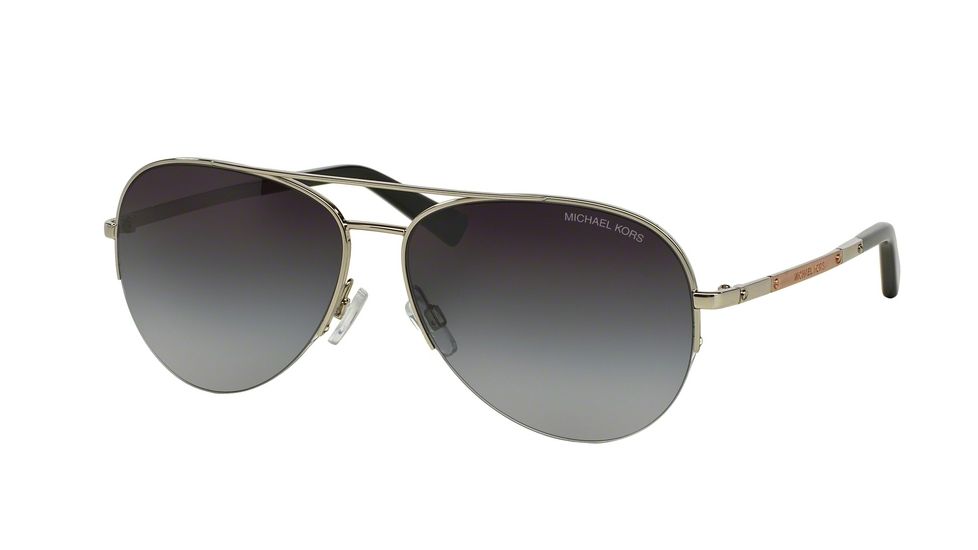 Michael Kors GRAMERCY MK1001 Progressive Prescription Sunglasses MK1001-100111-59 - Lens Diameter 59 mm, Frame Color Silver