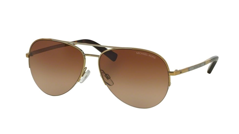 Michael Kors GRAMERCY MK1001 Progressive Prescription Sunglasses MK1001-101914-59 - Lens Diameter 59 mm, Frame Color Gold Silver