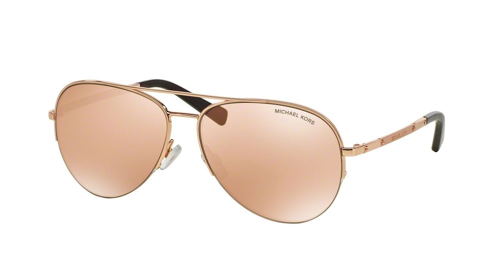 Michael Kors GRAMERCY MK1001 Progressive Prescription Sunglasses MK1001-1021R1-59 - Lens Diameter 59 mm, Frame Color Rose Gold