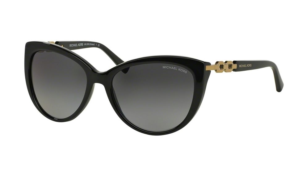 Michael Kors GSTAAD MK2009 Single Vision Prescription Sunglasses MK2009-3005T3-56 - Lens Diameter 56 mm, Frame Color Black