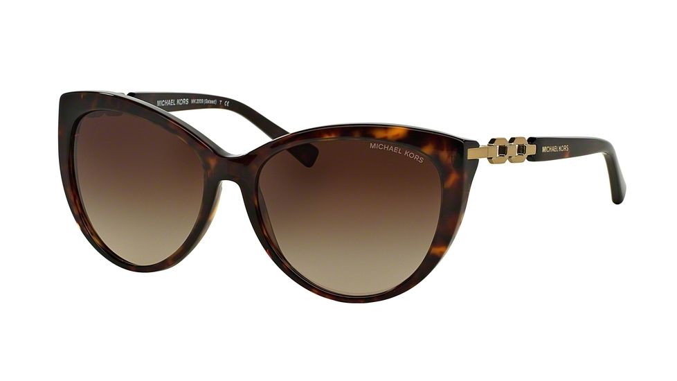Michael Kors GSTAAD MK2009 Single Vision Prescription Sunglasses MK2009-300613-56 - Lens Diameter 56 mm, Frame Color Dk Tortoise