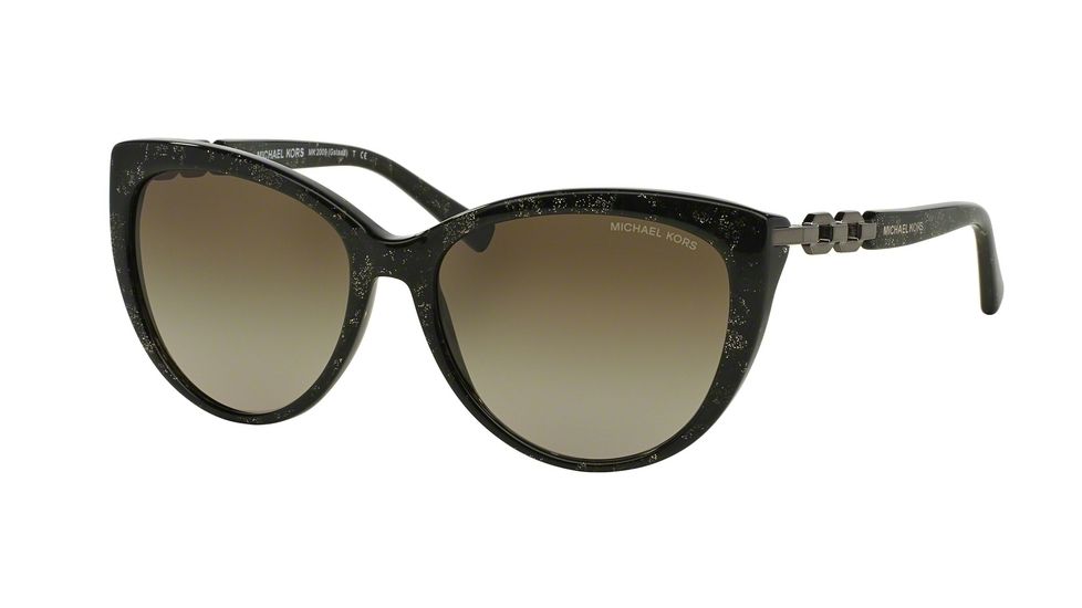 Michael Kors GSTAAD MK2009 Single Vision Prescription Sunglasses MK2009-303913-56 - Lens Diameter 56 mm, Frame Color Green Sparkle