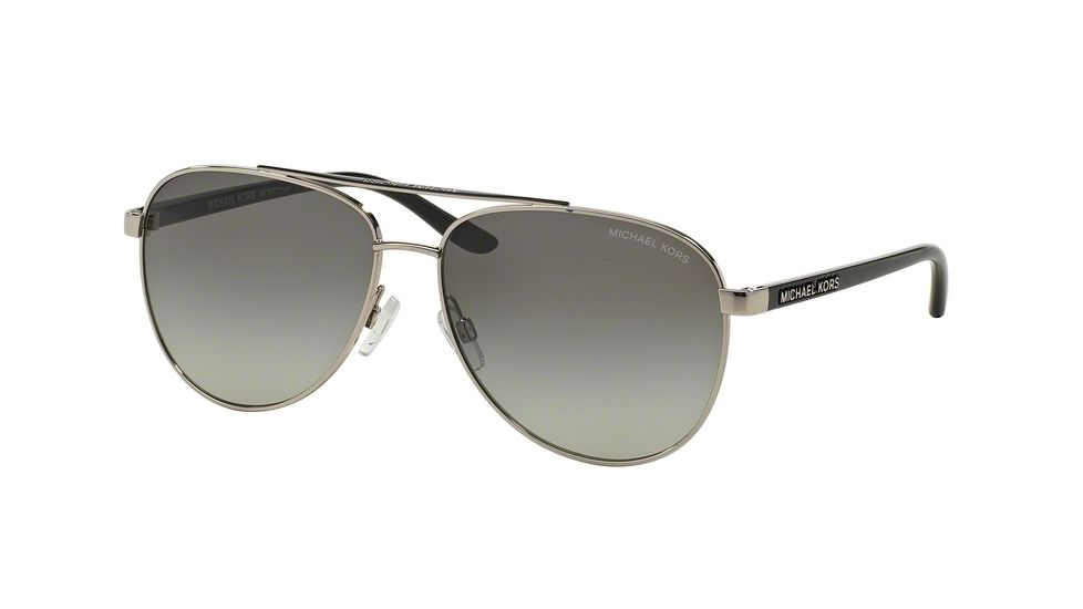 Michael Kors HVAR MK5007 Single Vision Prescription Sunglasses MK5007-104211-59 - Lens Diameter 59 mm, Frame Color Silver Black