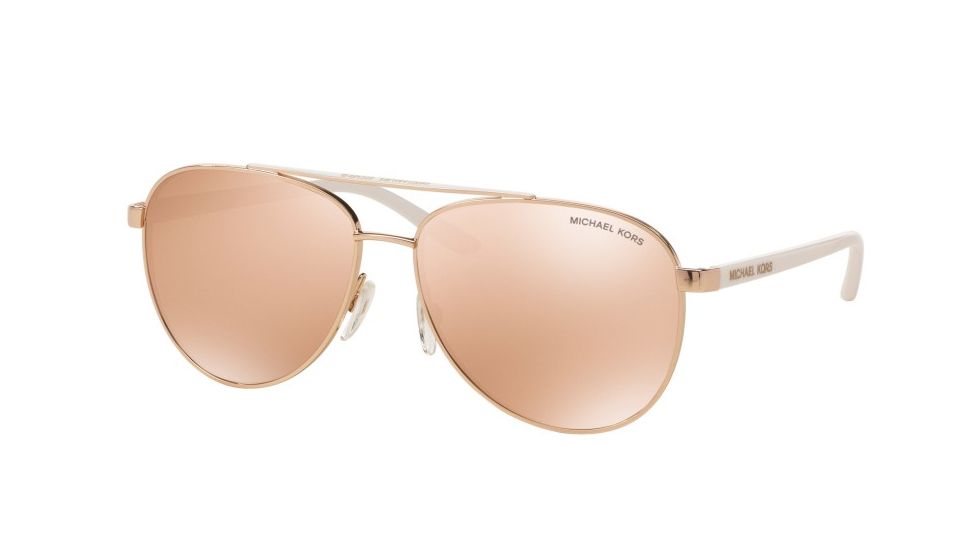 Michael Kors HVAR MK5007 Single Vision Prescription Sunglasses MK5007-1080R1-59 - Lens Diameter 59 mm, Frame Color Rose Gold
