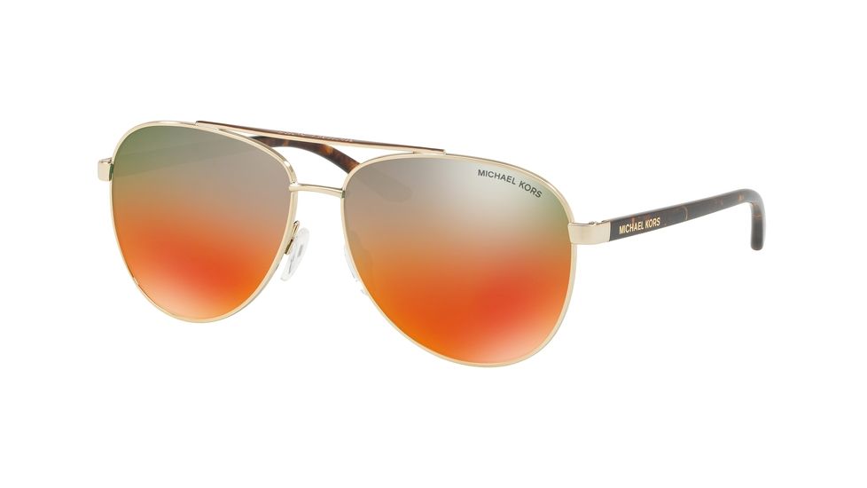 Michael Kors HVAR MK5007 Single Vision Prescription Sunglasses MK5007-1212A8-56 - Lens Diameter 56 mm, Frame Color Lite Gold